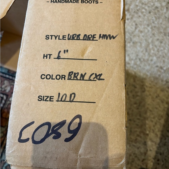 NWB Nick’s Brown Leather Boots with Rugged Sole - LIKE NEW - Picture 4 of 5